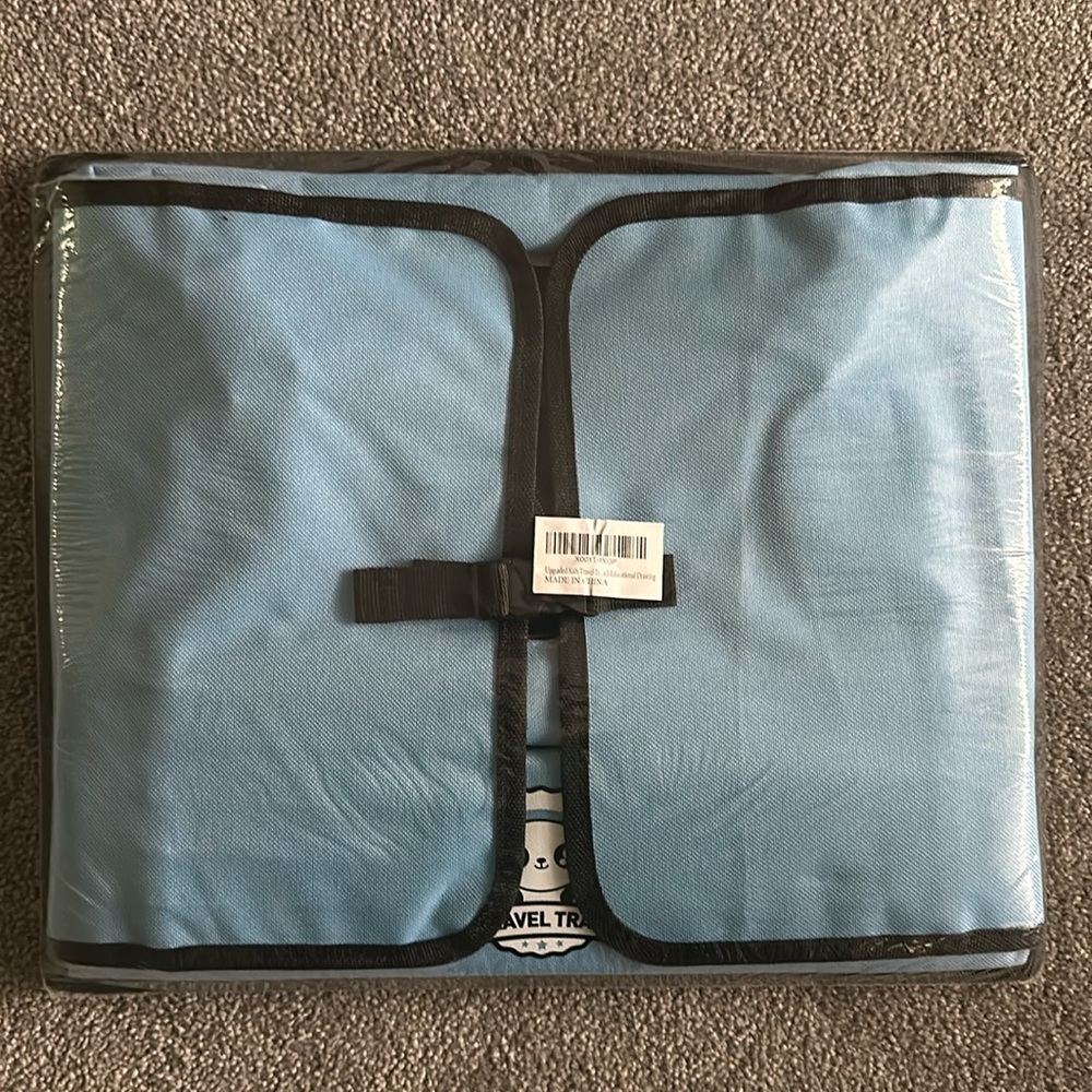 Blue travel tray
